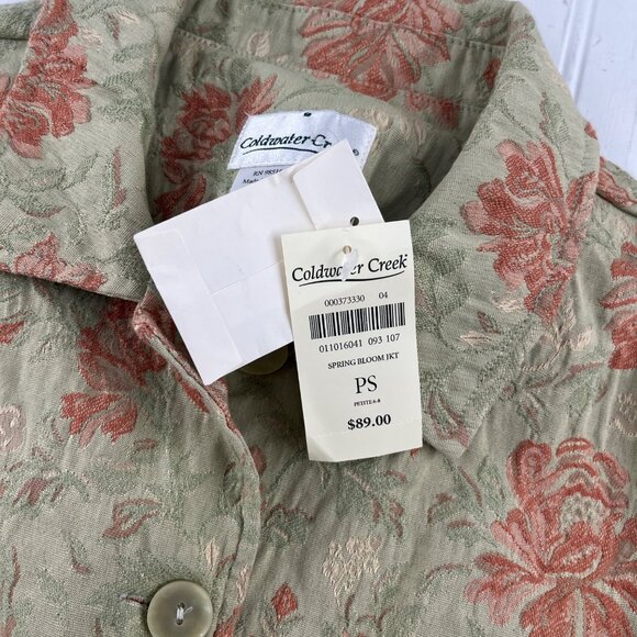 Coldwater Creek Women's Spring Bloom Jacket Floral Pattern PS NWT - Picture 3 of 6